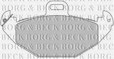 BORG & BECK bbp1676 -  Комплект тормозных колодок, дисковый тормоз